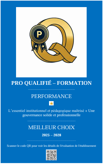Badge PRO QUALIFIÉ Performance